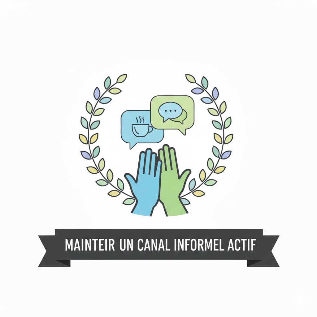 maintenir un canal informel actif​ collectif eso