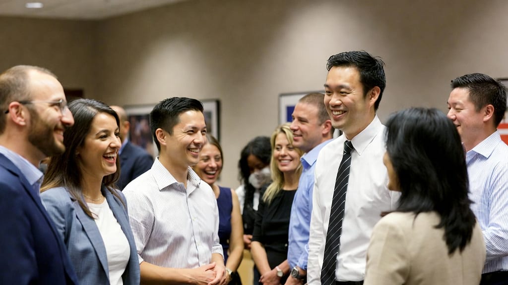 L’art de réussir un événement d’entreprise à petit budget Collaborateurs participant à un événement d’entreprise réussi avec un budget limité