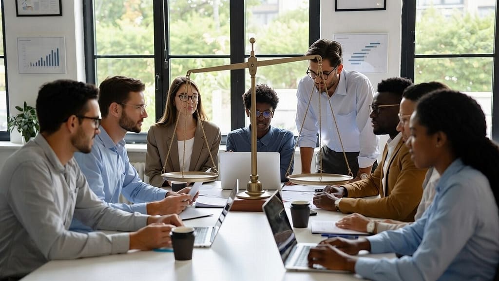 L’importance de l’équilibre vie professionnelle / vie personnelle pour le bien-être au travail Collaborateur épanoui équilibrant vie professionnelle et vie personnelle